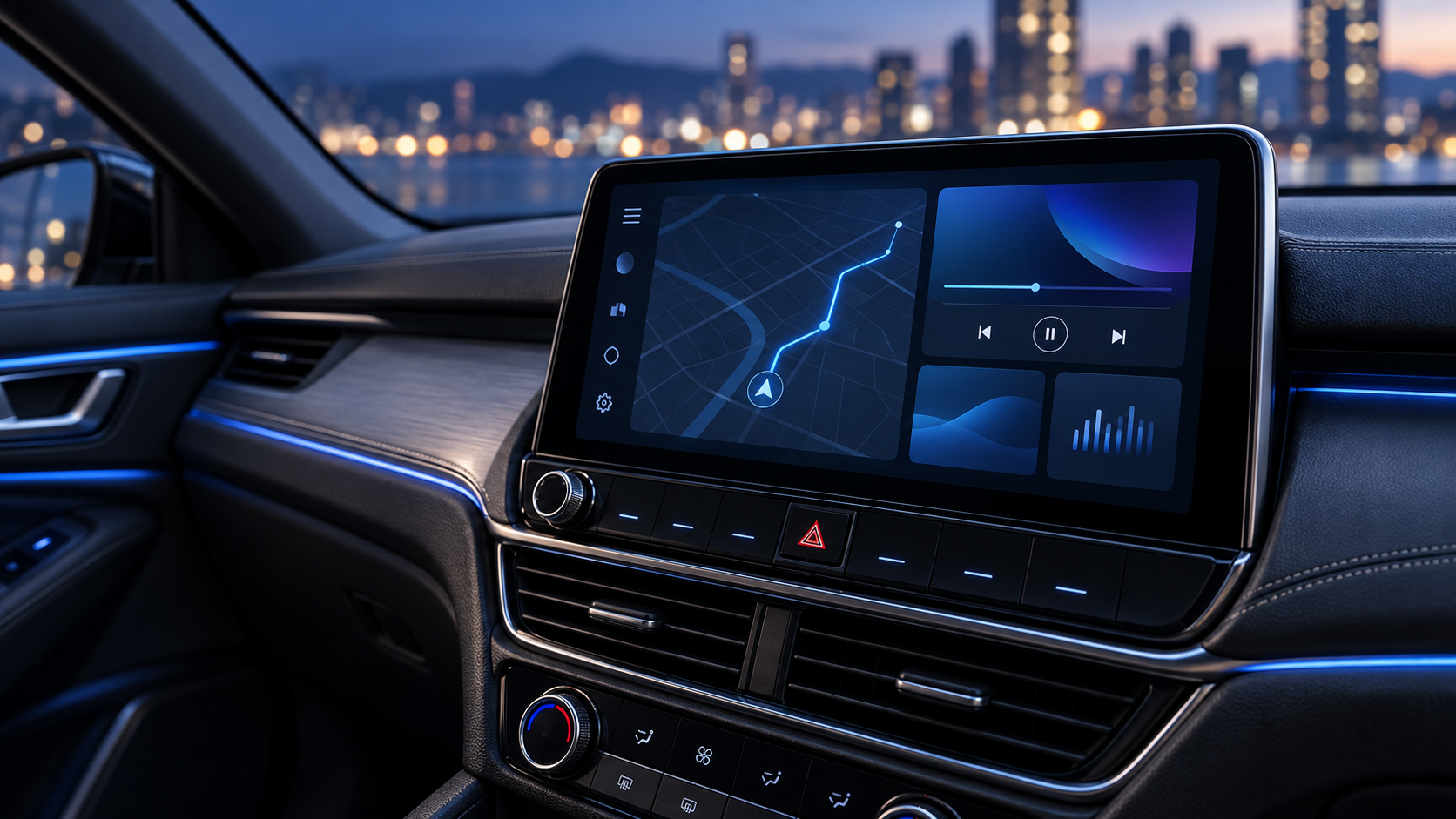 Skyne Car System için araç içi ekran görseli
